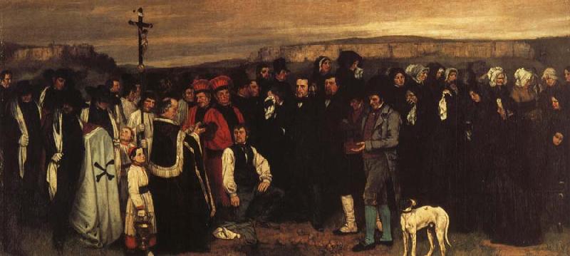 Gustave Courbet A Funeral in Ornans Germany oil painting art